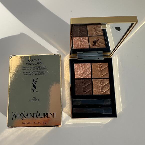 YSL Yves Saint Laurent Couture Mini Clutch Eyeshadow Palette 710 Over Brun NIB - Picture 1 of 12